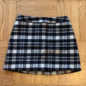 Abercrombie & Fitch - Plaid Wool Miniskirt